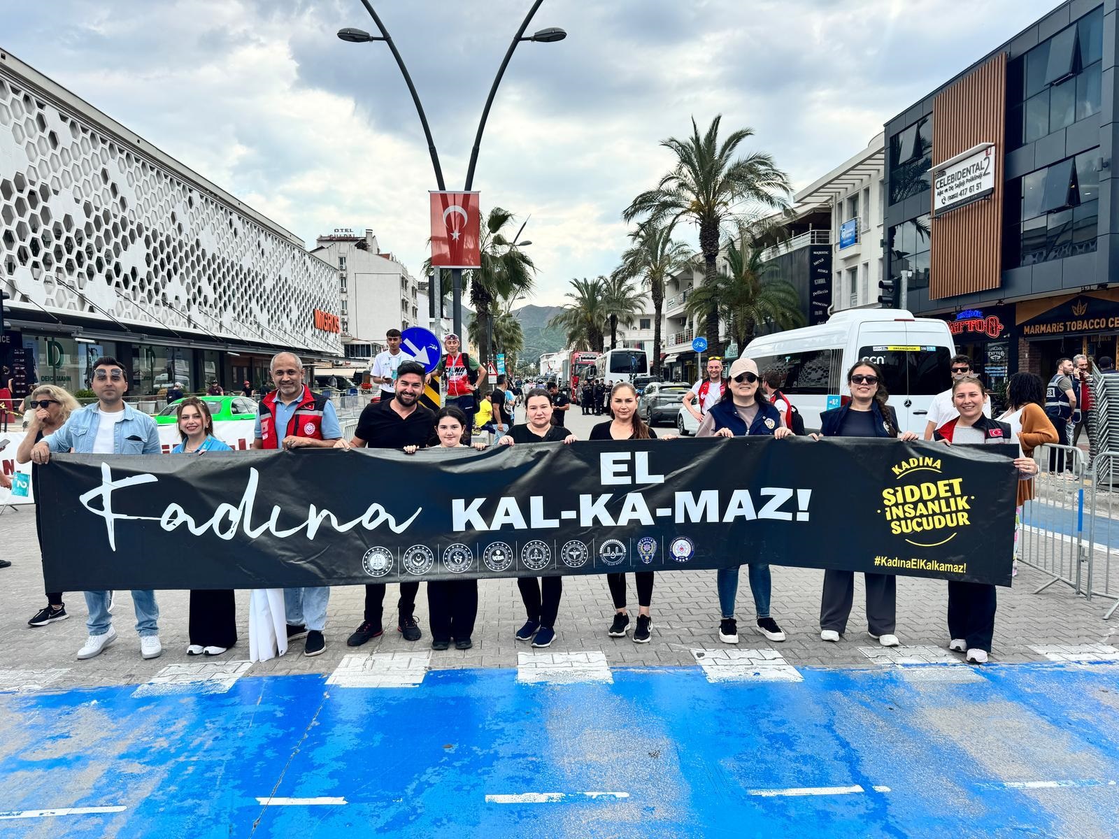 Cumhurbaşkanlığı bisiklet yarışlarında Marmaris’te KADES tanıtıldı