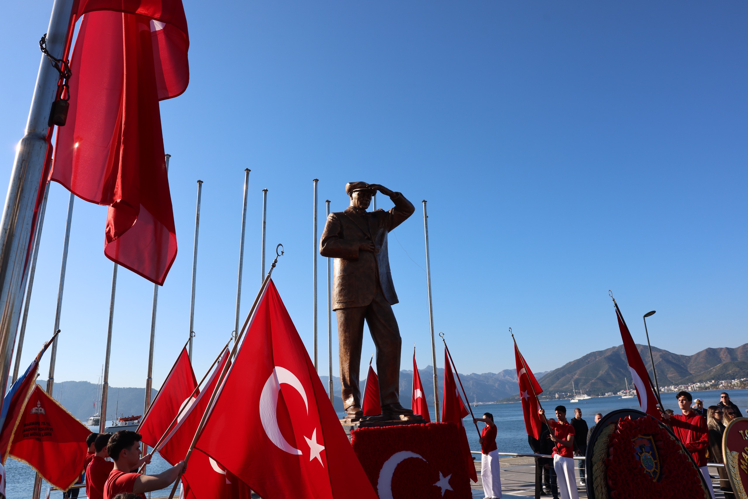 Büyük Önder ATATÜRK’ün Marmaris’e gelişi bayram havasında kutlandı
