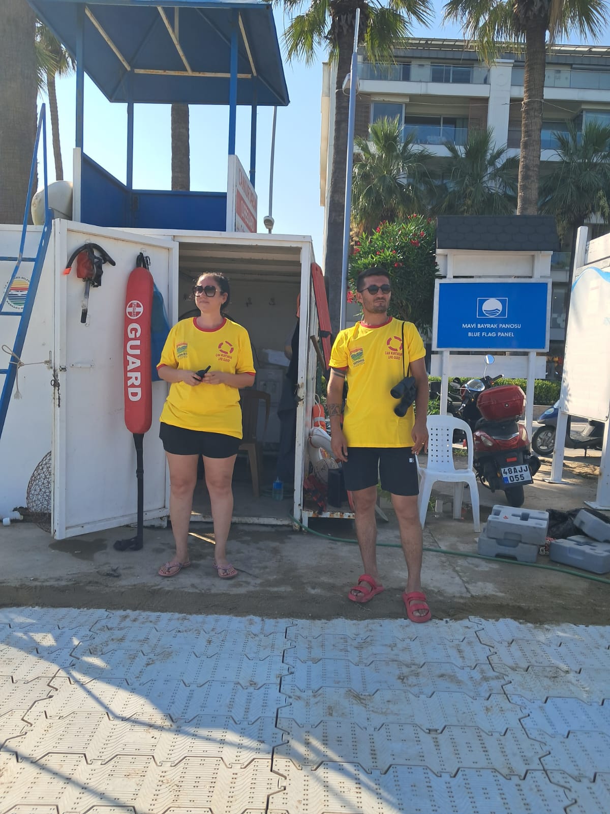 Marmaris Halk Plajlarında geçte olsa cankurtaranlar göreve başladı