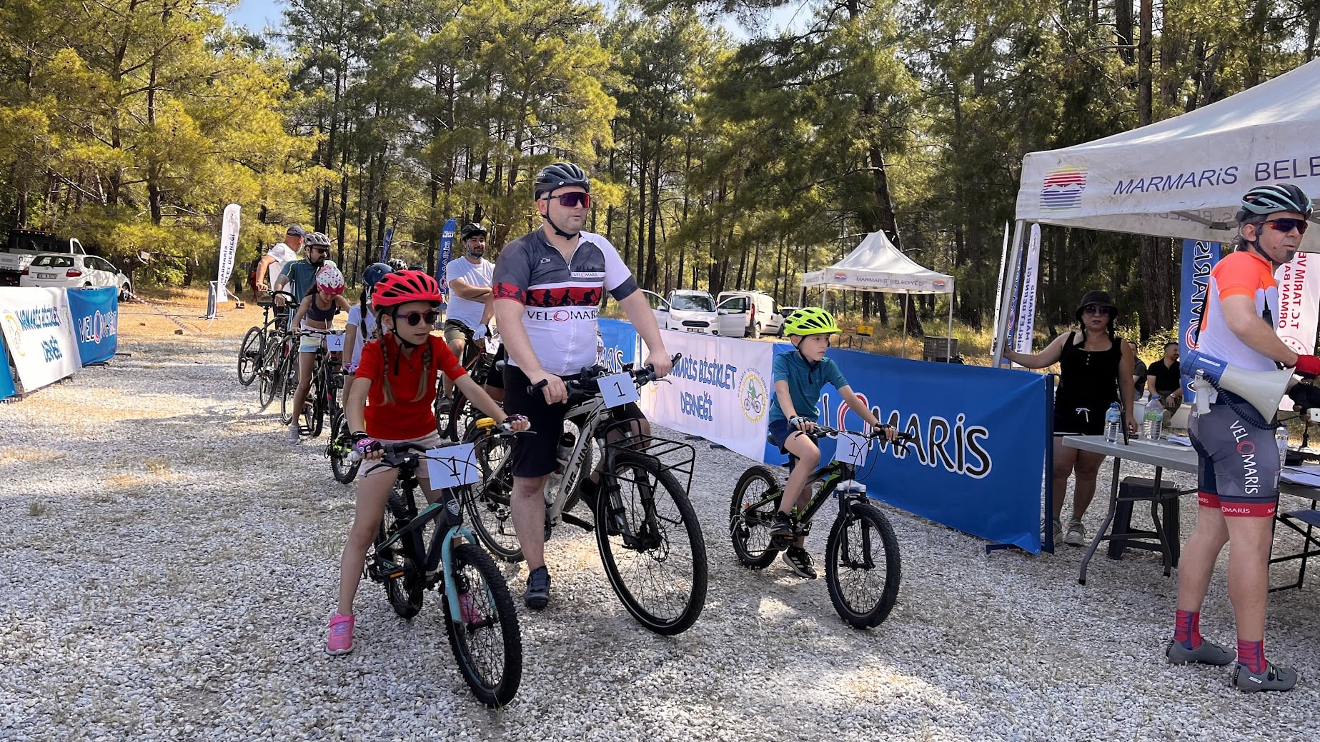 Marmaris’te ilk kez babalar gününe özel dağ bisiklet yarışı
