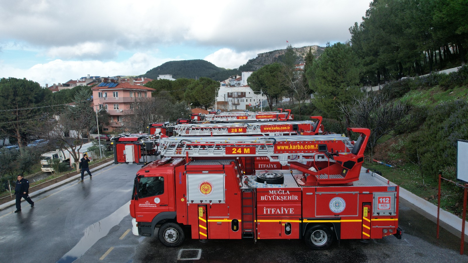 Muğla Büyükşehir Belediyesi’ne yeni 72 itfaiye aracı