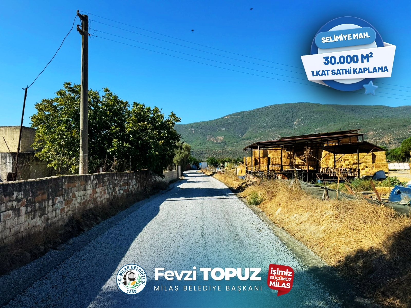 Milas Belediyesi’nde yol yenileme çalışmaları sürüyor