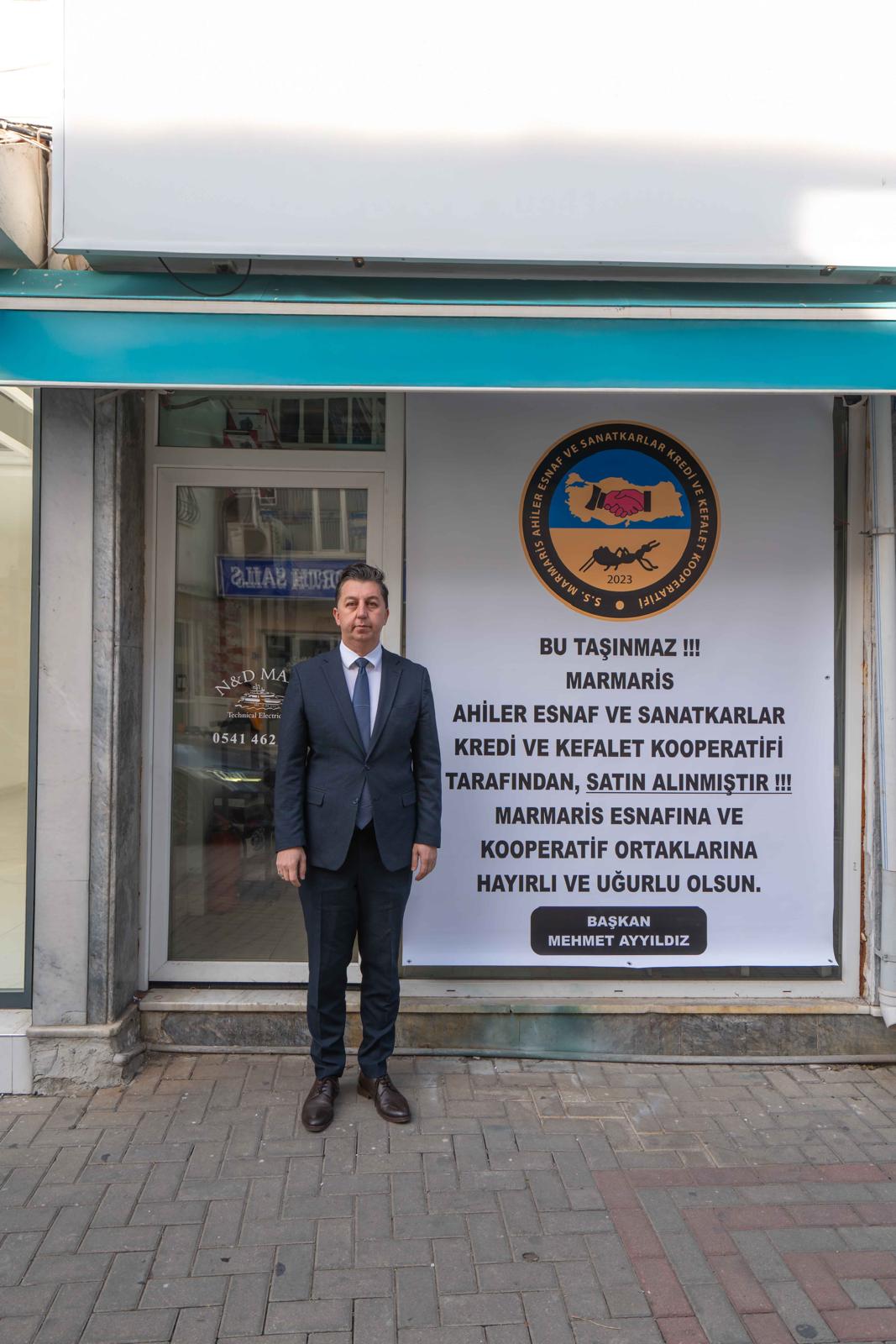 Marmaris Esnaf Odası Başkanı MEHMET AYYILDIZ  hizmette sınır tanımıyor