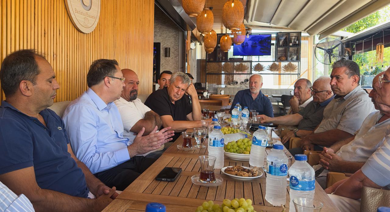 Ticaret Odası “Mavi Liste” Adayı MUTLU AYHAN dernekleri ziyaret etti