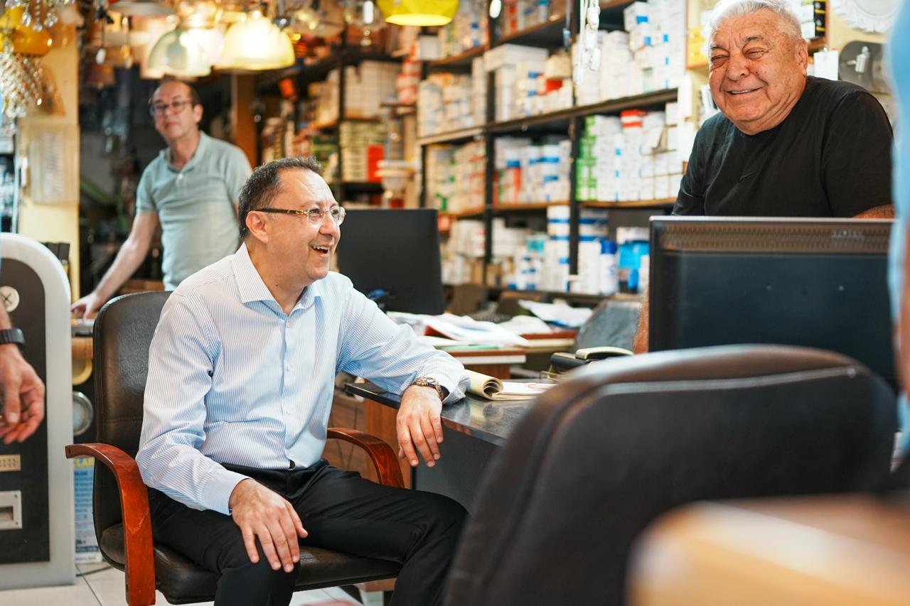 “MAVİ LİSTE” Ticaret Odası Adayı MUTLU AYHAN ziyaretleri artırdı