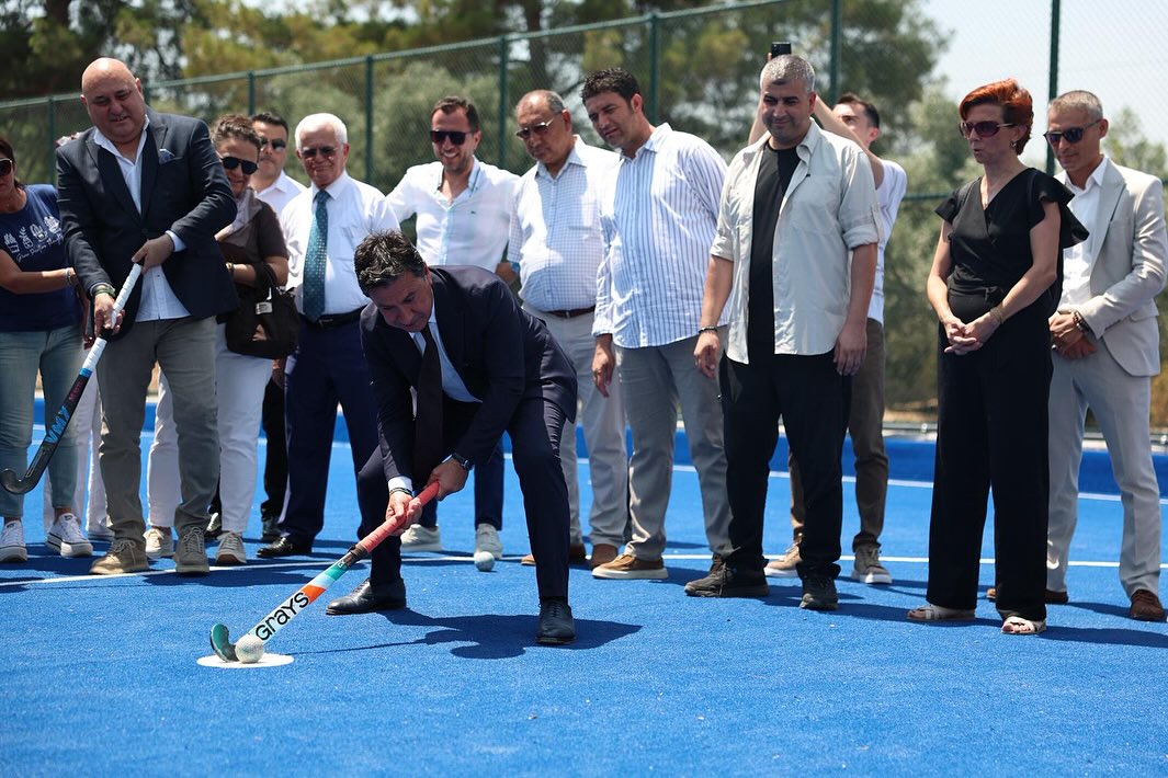 Yatağan’da çim hokey sahası tören ile açıldı