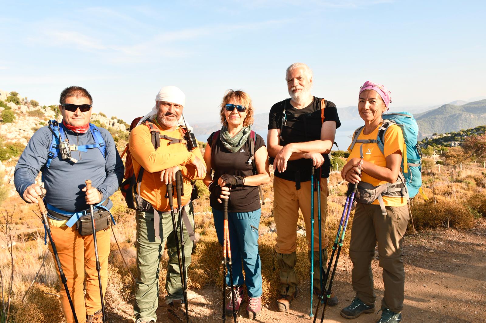 Marmaris’e gelip doğasında yürüdüler