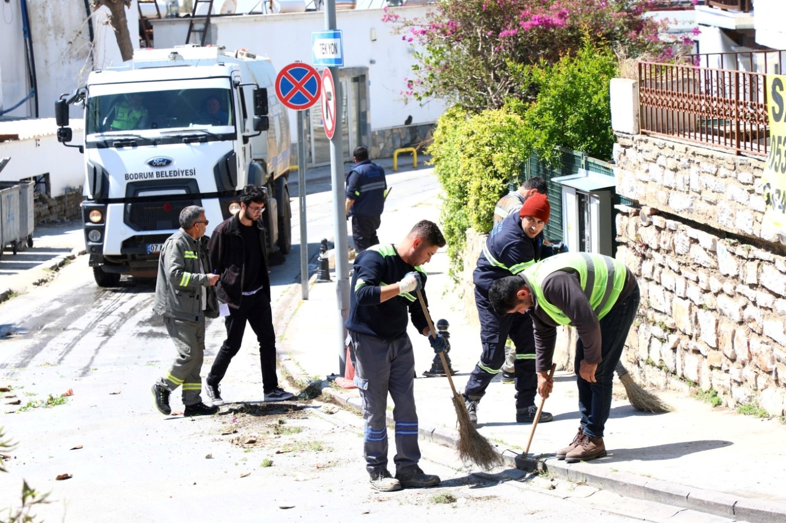 Bodrum Belediyesi ekiplerinden bayram mesaisi